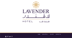 Desktop Screenshot of lavender-hotels.com