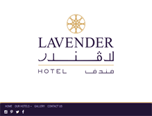 Tablet Screenshot of lavender-hotels.com